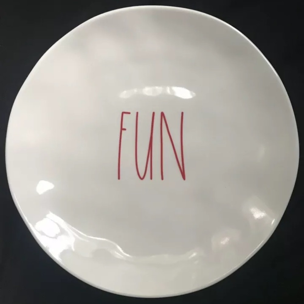 COPY - Rae Dunn FUN Set of 4 Appetizer Plates